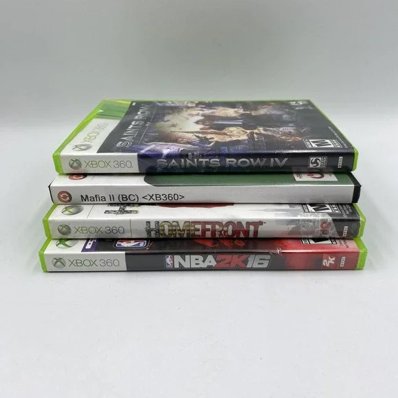 Xbox 360 Games Lot of 4 Saints Row IV Homefront Mafia II NBA 2K16 Microsoft - Picture 1 of 8